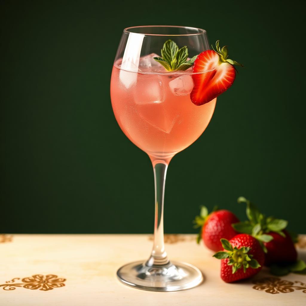 Strawberry Spritz Mocktail